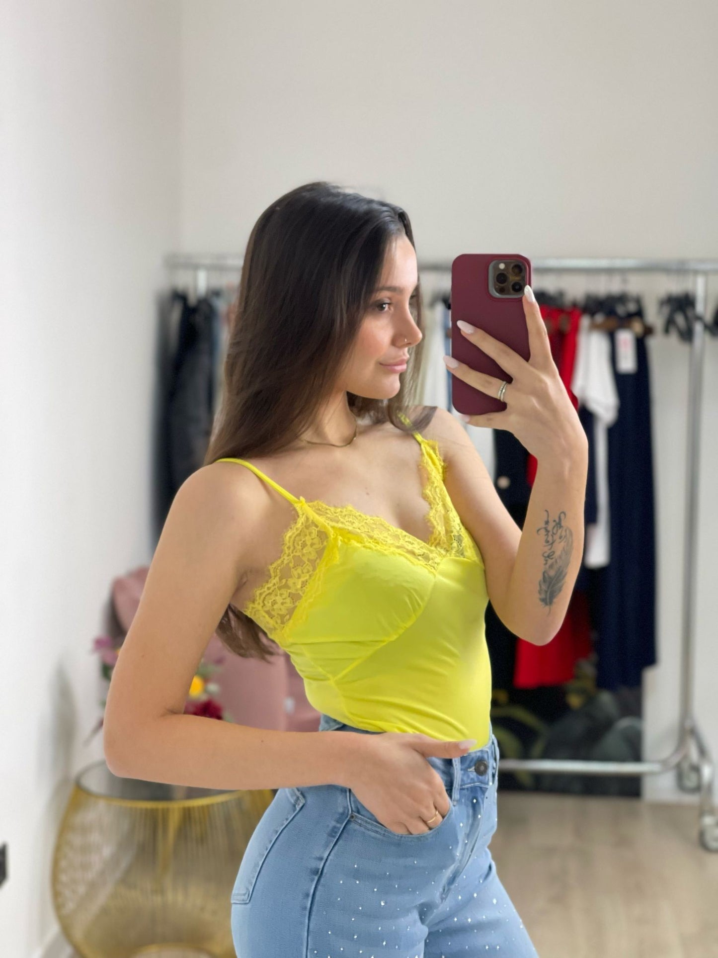 Body canotta pizzo