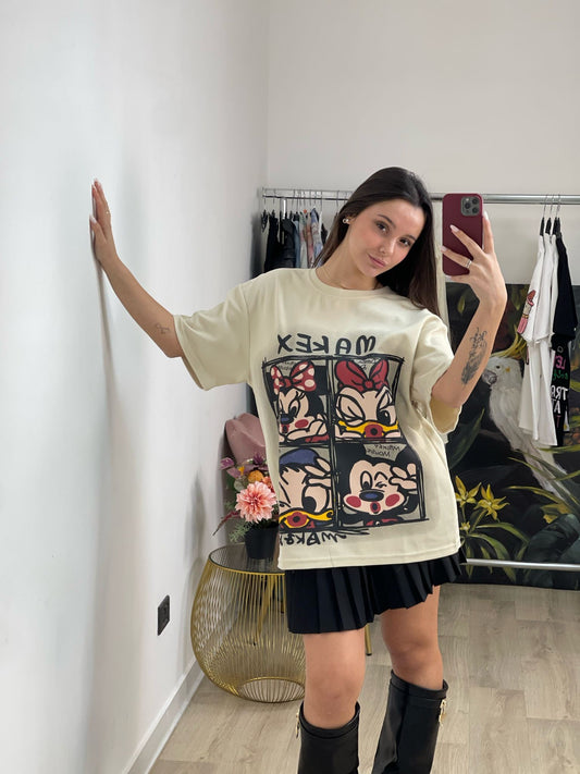 T-shirt baby carton over