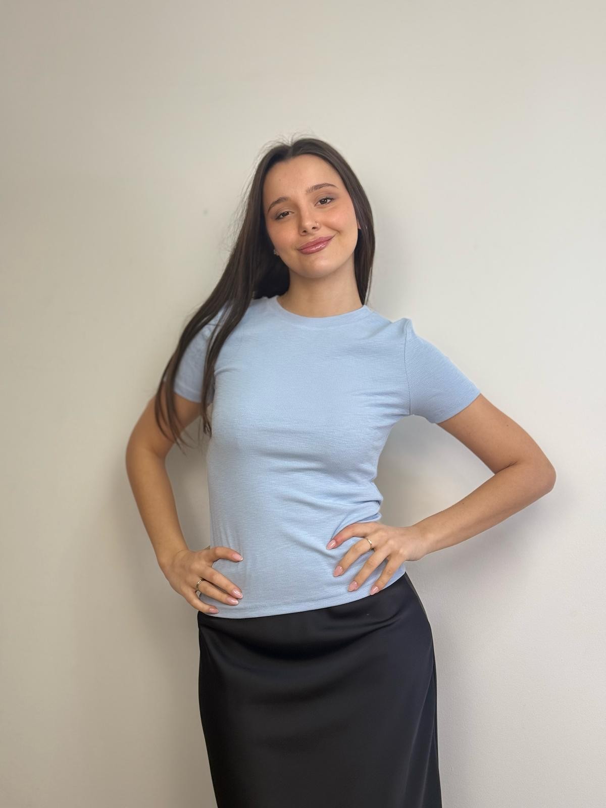 T-shirt a costine Lumina