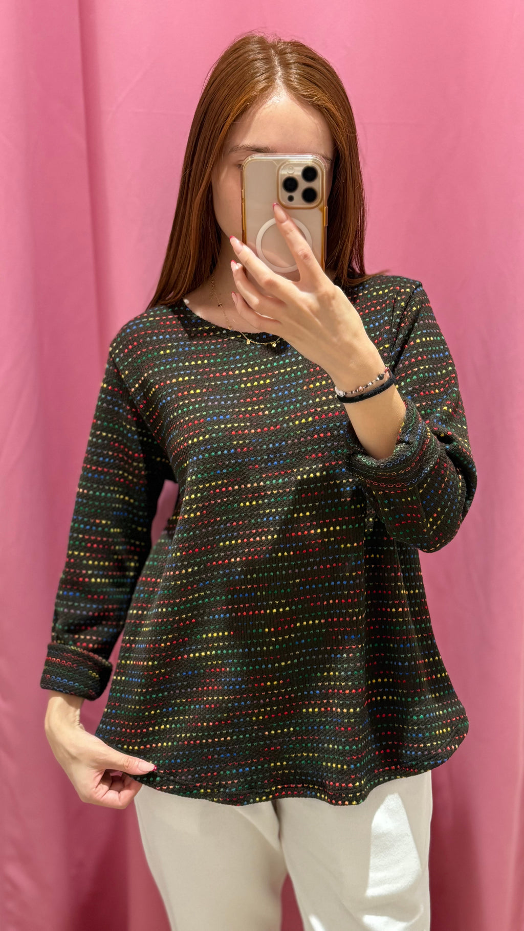 maglia pois multicolori