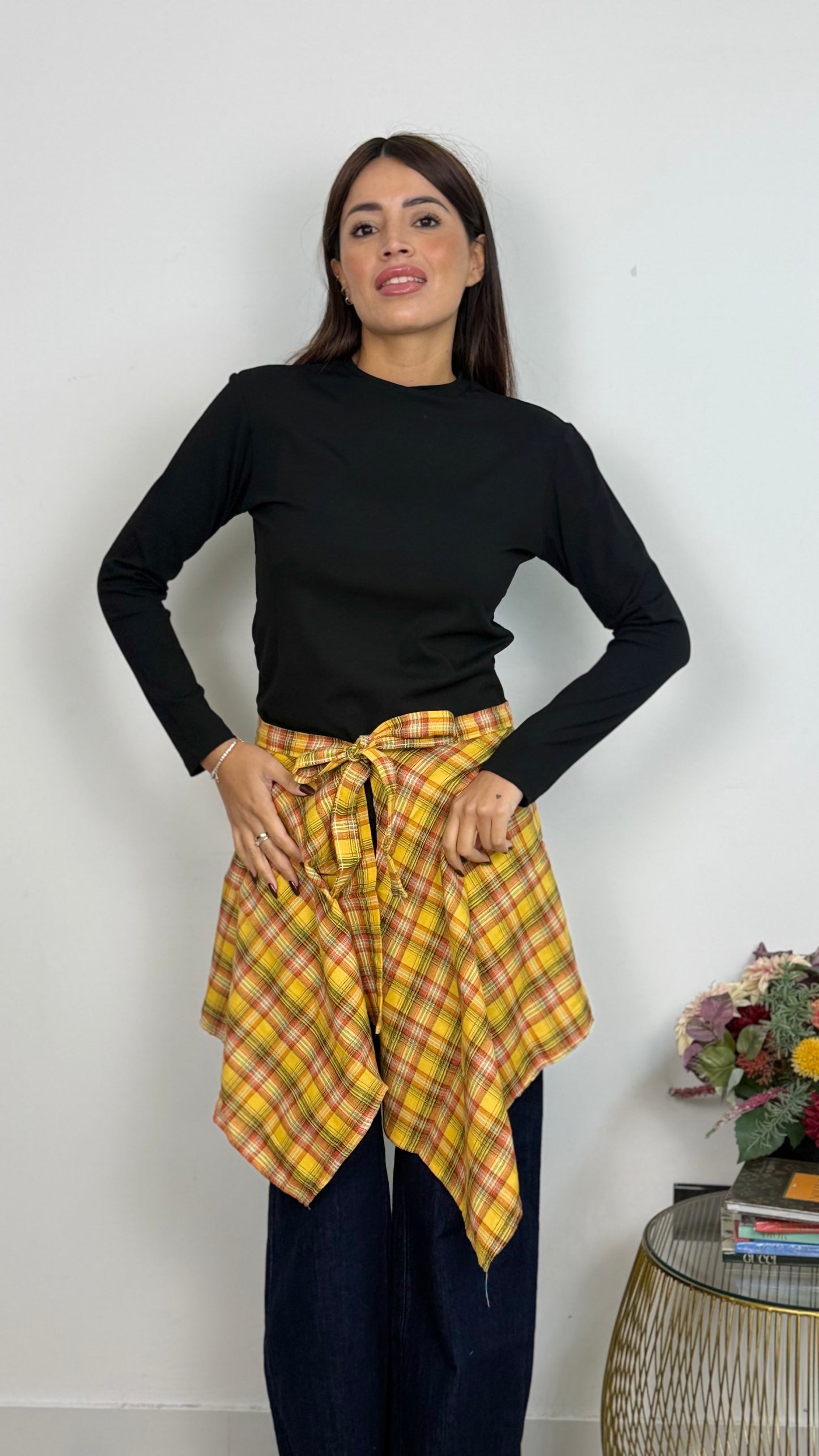 Camicia finta in vita