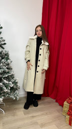 cappotto con pelo removibile