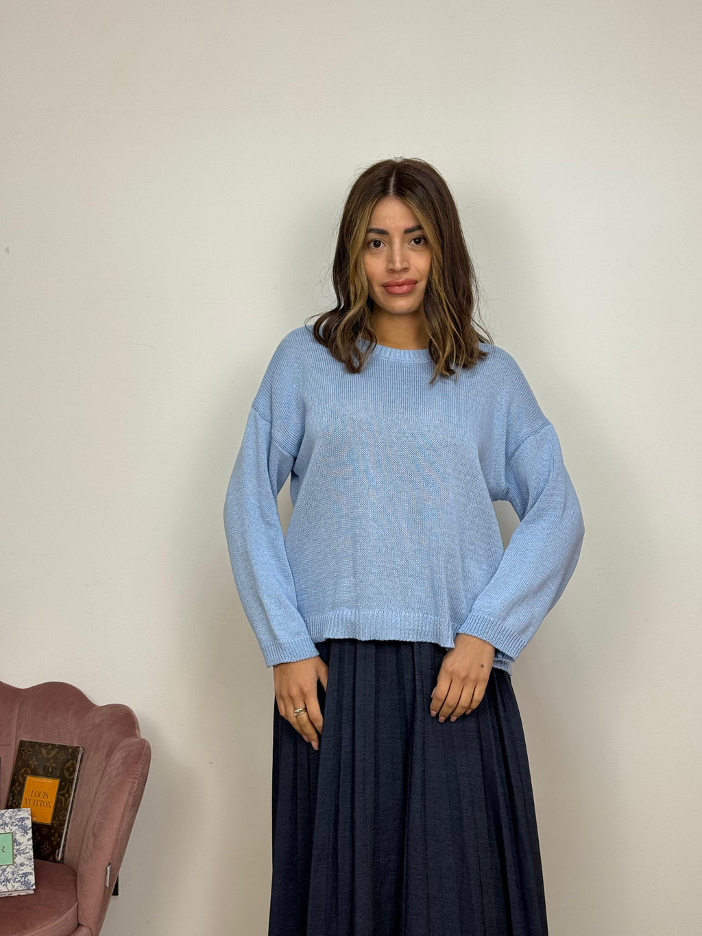 Maglia Primaverile Girocollo Cotone