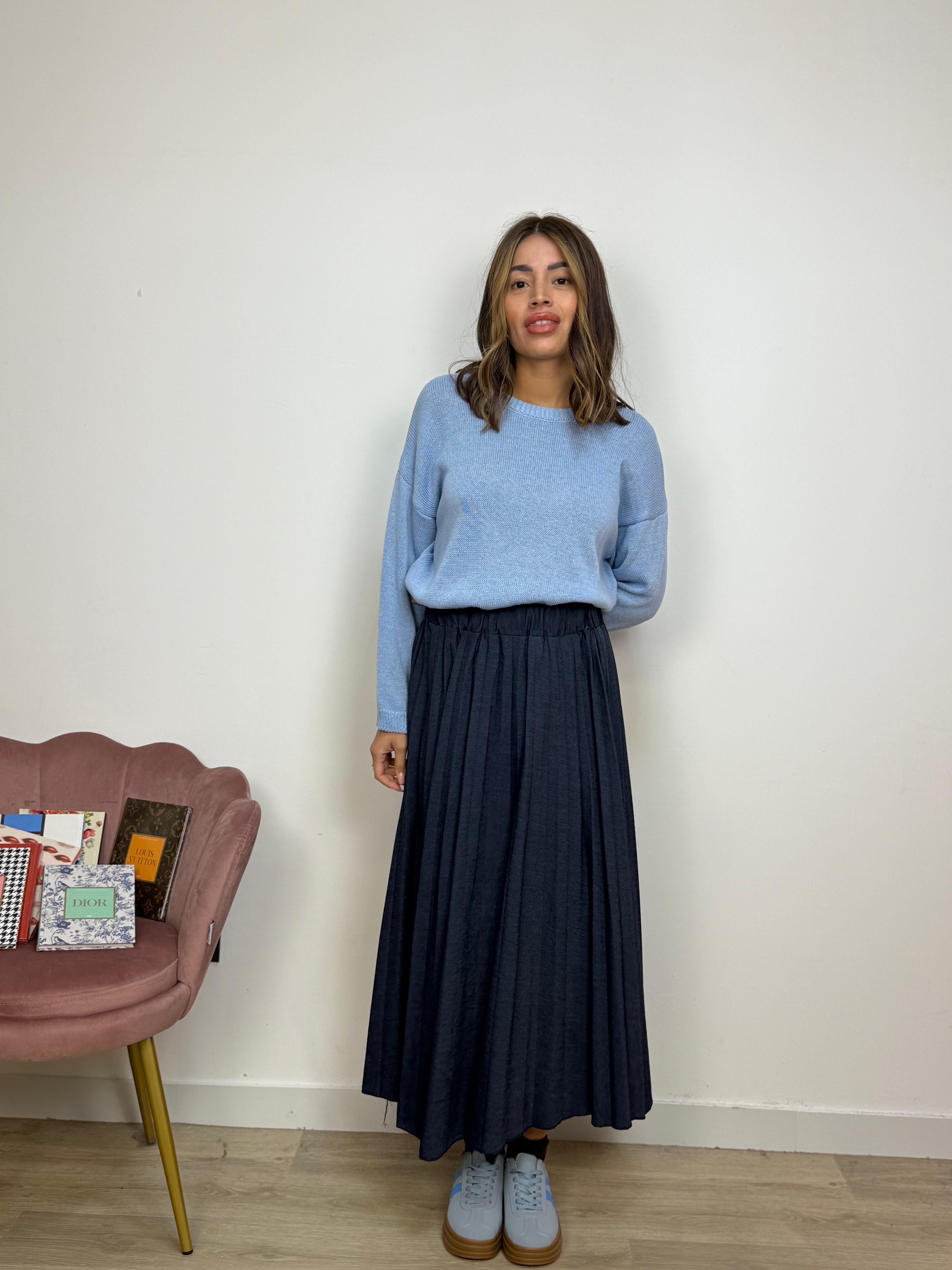 Maglia Primaverile Girocollo Cotone