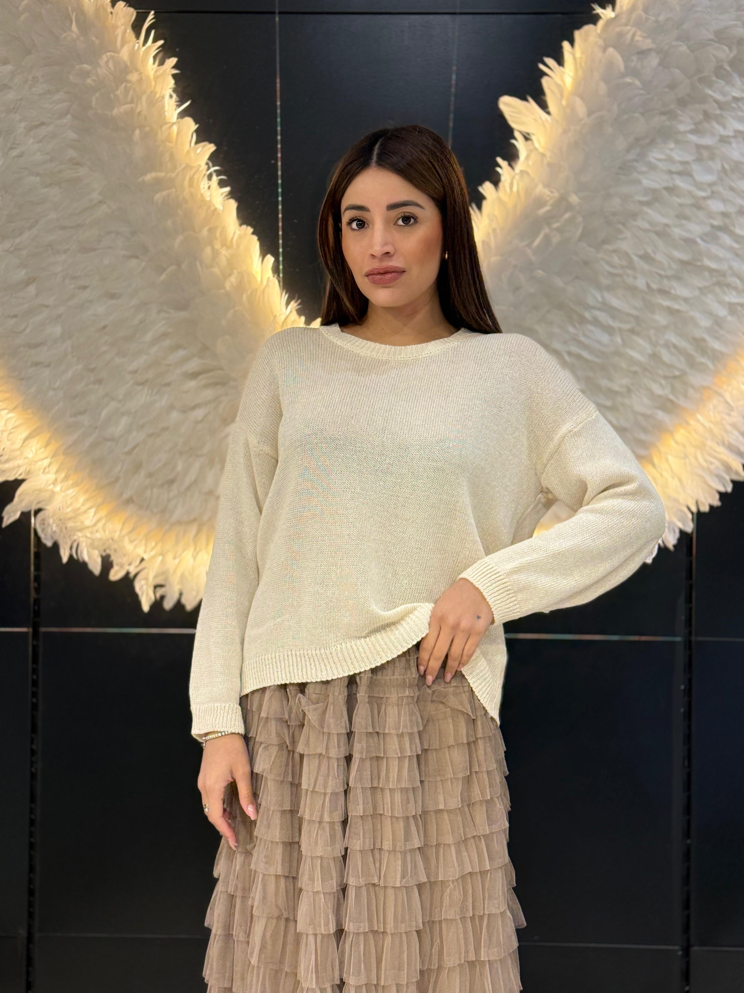 Maglia Primaverile Girocollo Cotone