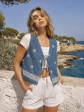 Gilet con ricami