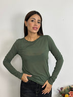 Maglietta Misto Cashmere Over