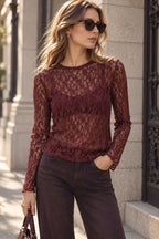 Maglia Trasparente Pizzo