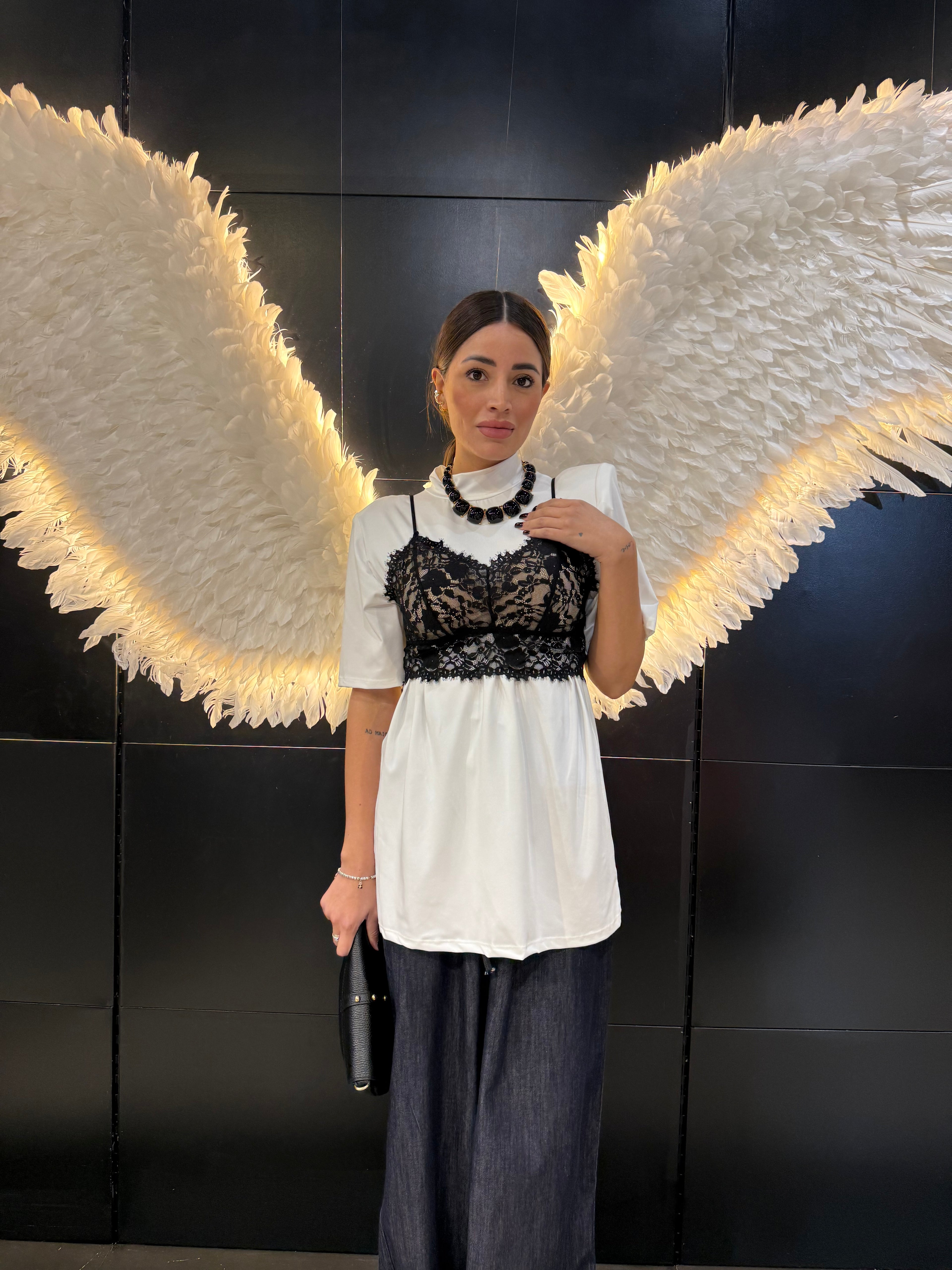 Maxi Maglia Lupetto con Spallone