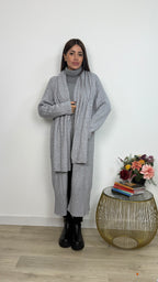 Cardigan Cozy Invernale con Sciarpa