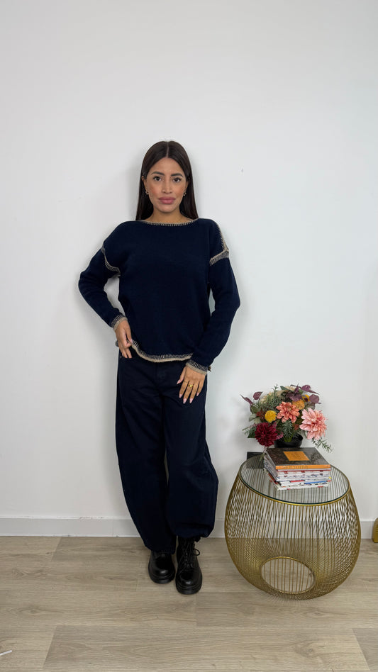 Jeans Ballon Blue Navy