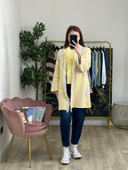Cardigan Jacquard Etnico