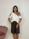 Maglia Spalle Scoperte con Spilla