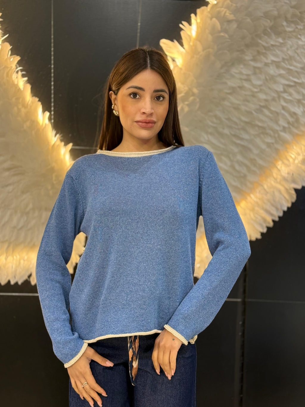 Maglia Bicolore misto cotone
