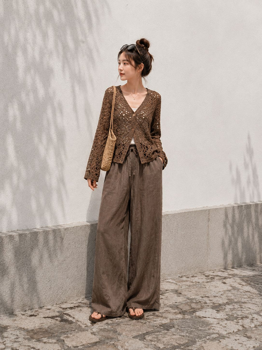 Pantalone a palazzo in Lino