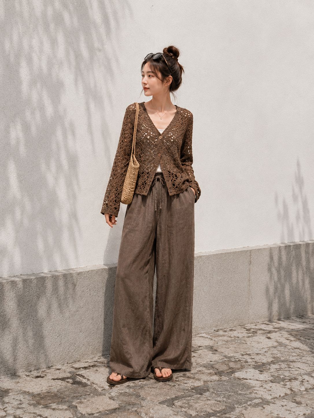 Pantalone a palazzo in Lino