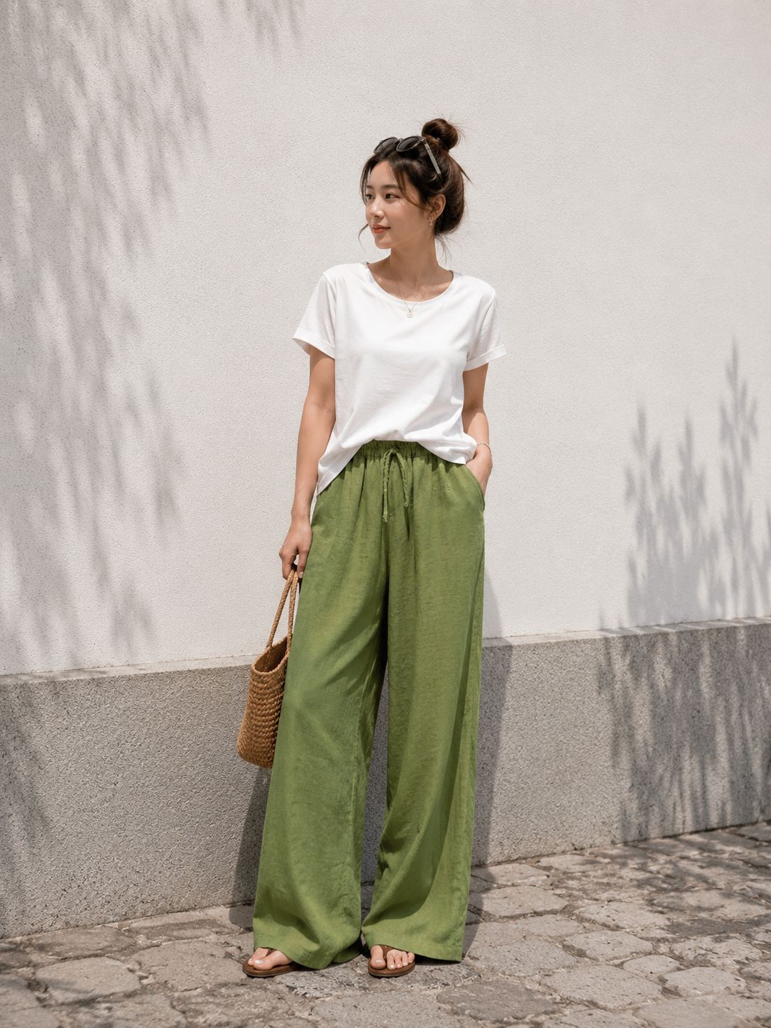 Pantalone a palazzo in Lino