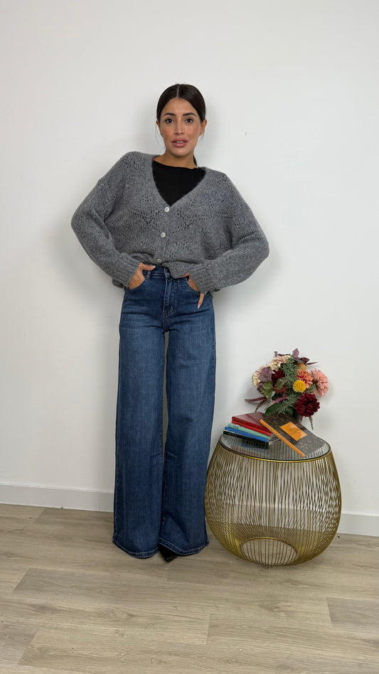Cardigan Corto Traforato