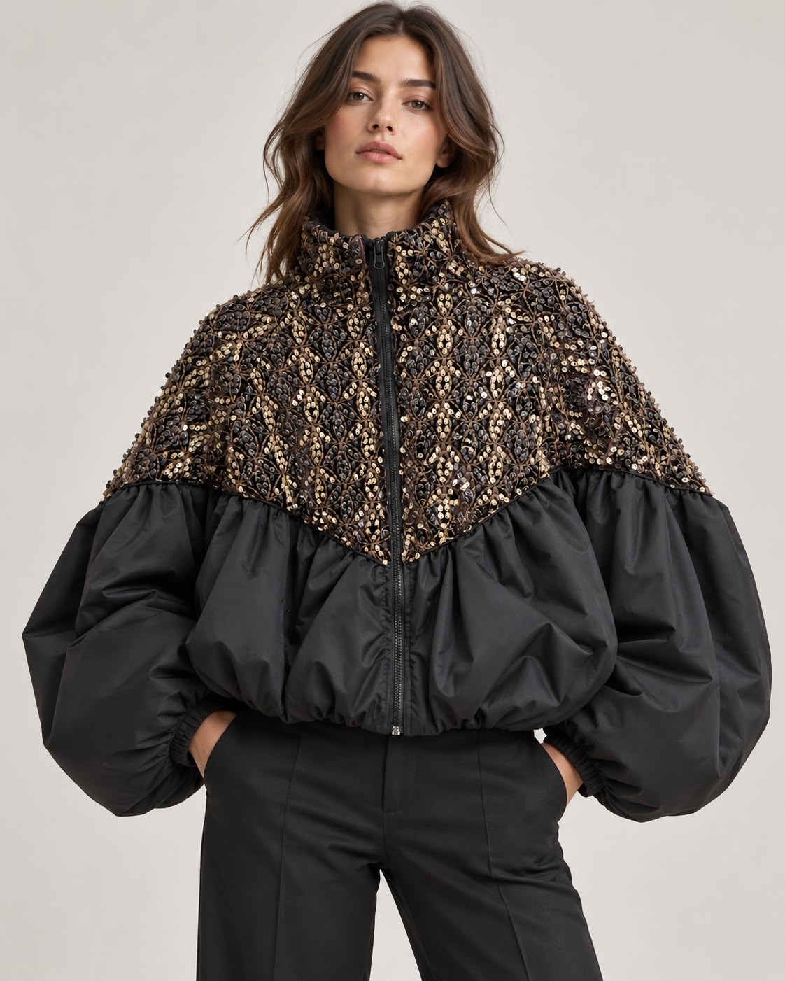 Bomber in paillettes chic