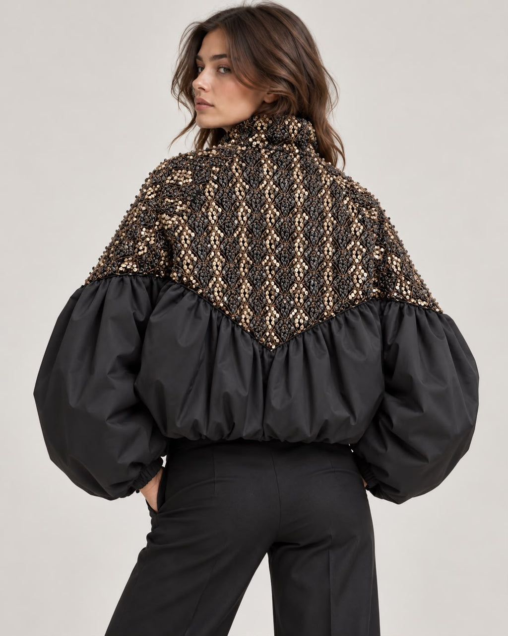 Bomber in paillettes chic