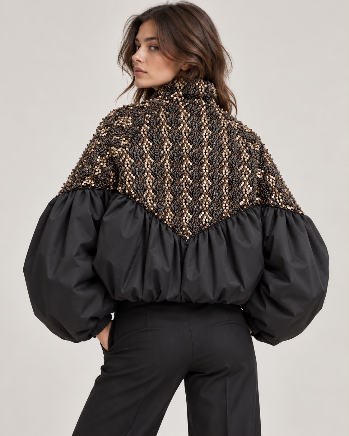Bomber in paillettes chic