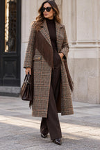 Cappotto con frangia laterale