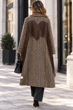 Cappotto con frangia laterale