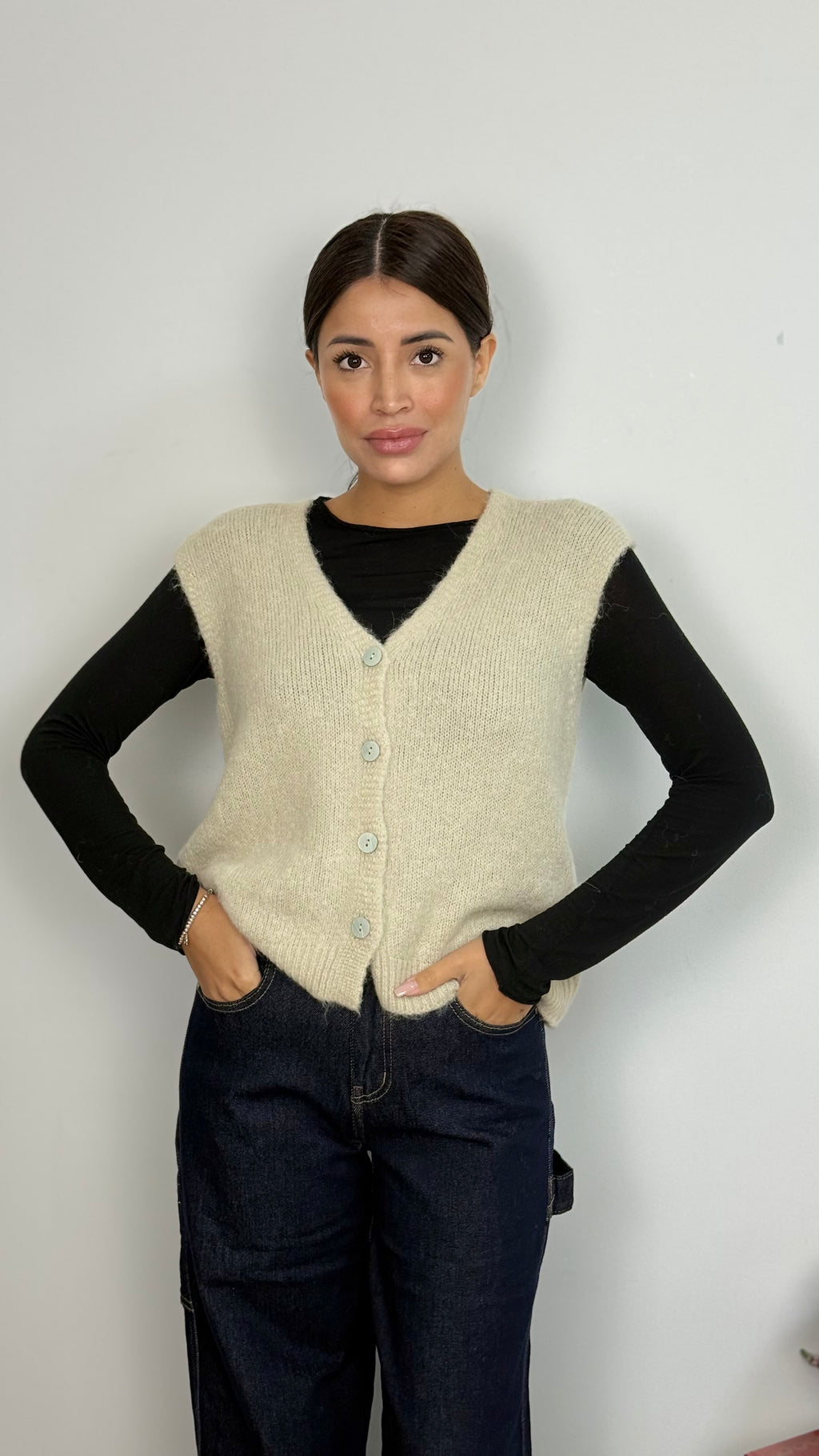 Gilet con Bottoni