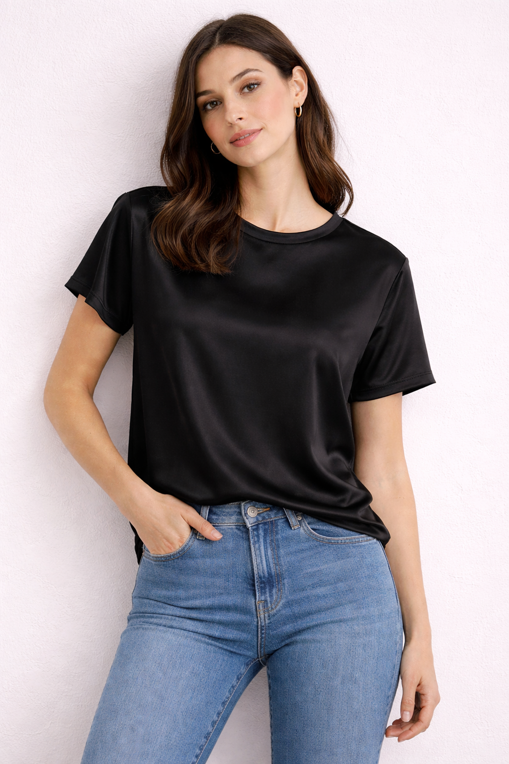 T-Shirt in Raso Simple