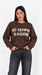 Maglione con Scritta