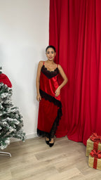 Canotta in ciniglia con pizzo