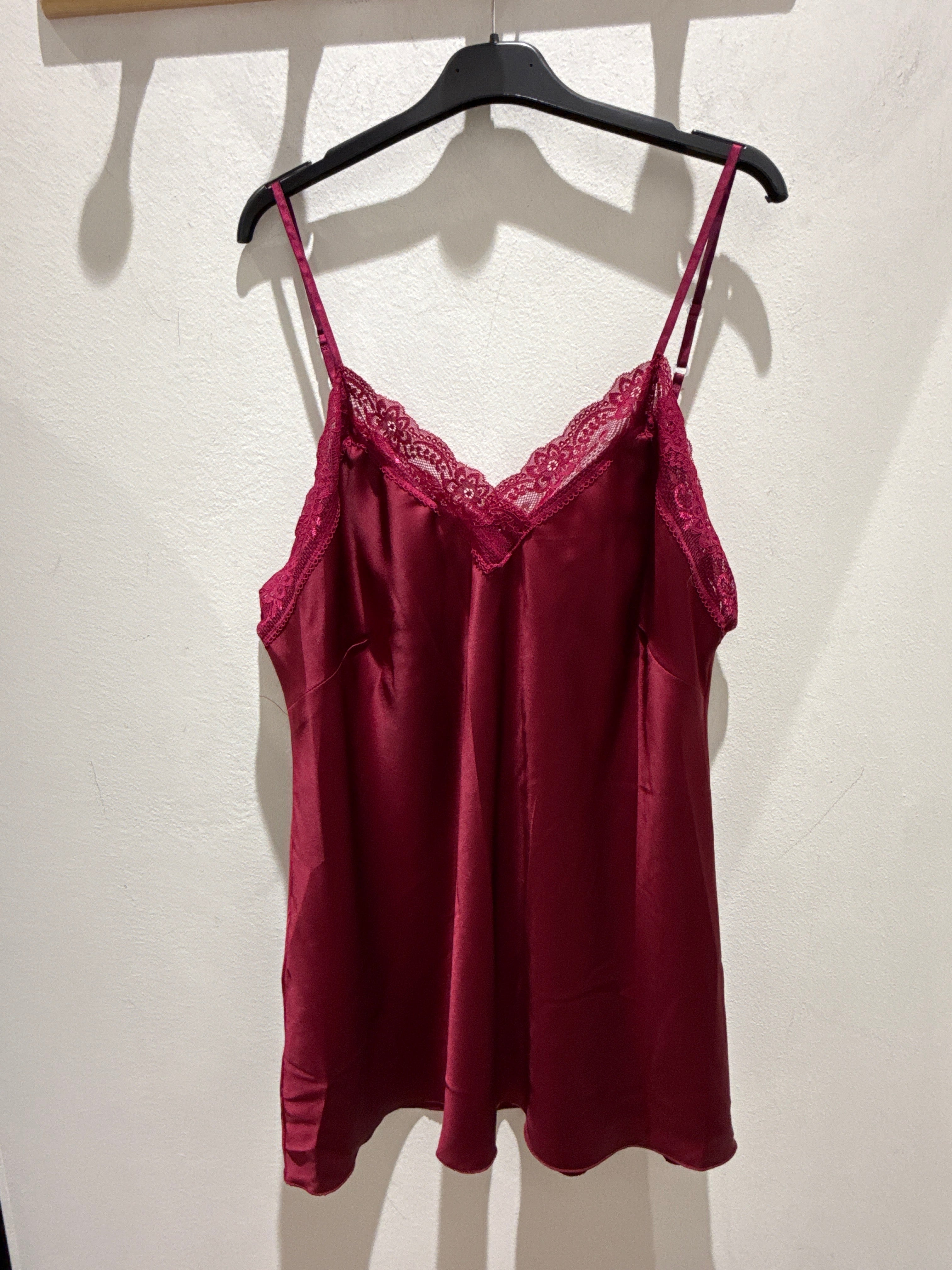 Canotta in raso over