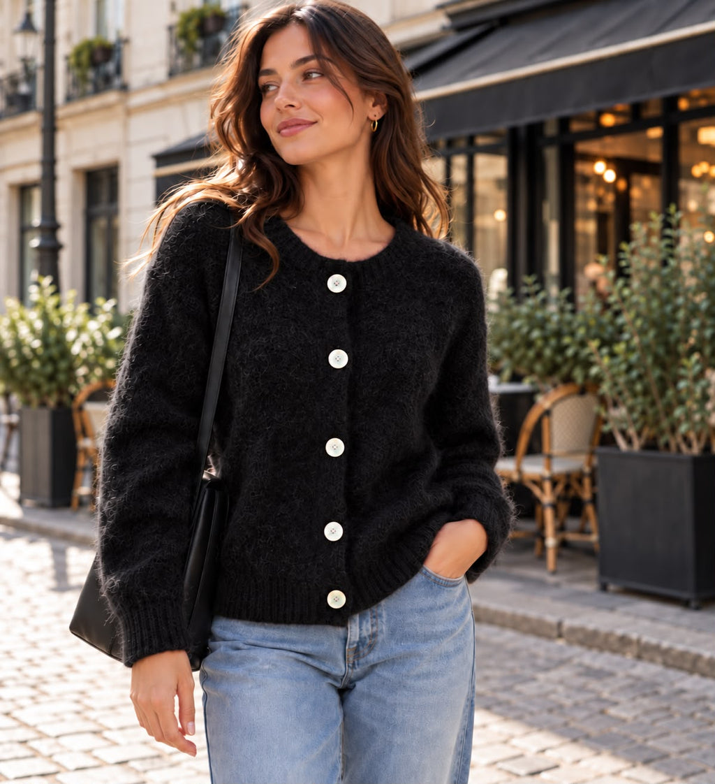 Maglione Chiusura a Bottoni