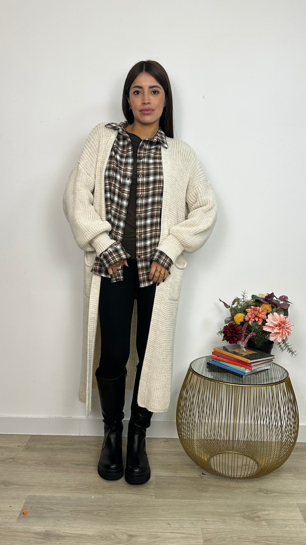 CARDIGAN LUNGO IN MAGLIA