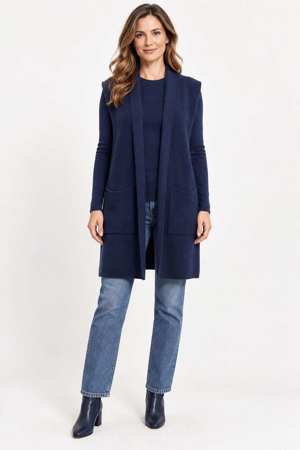 Gilet Lungo in Maglia
