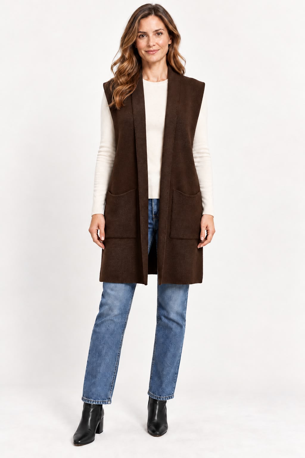 Gilet Lungo in Maglia
