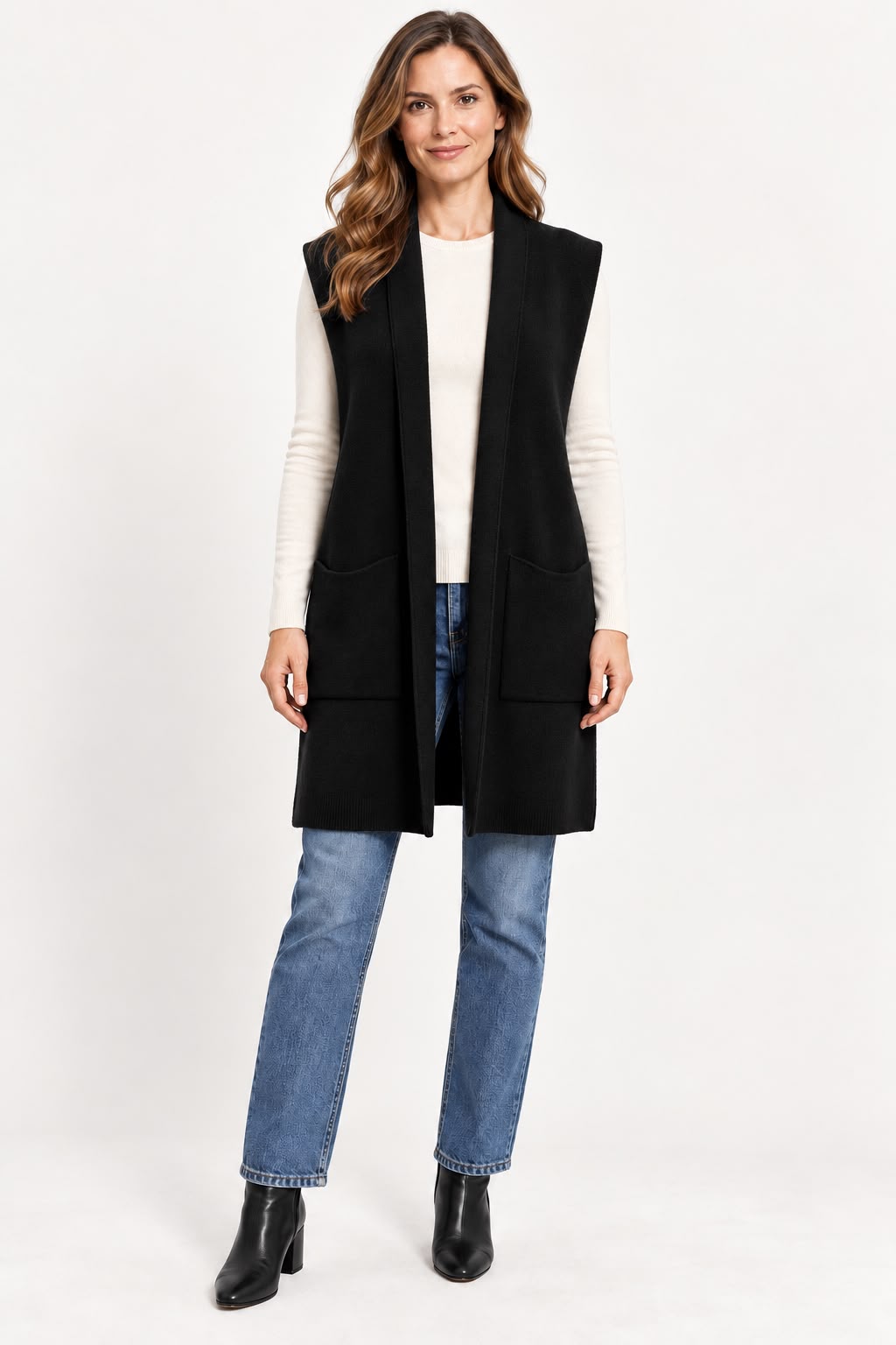 Gilet Lungo in Maglia