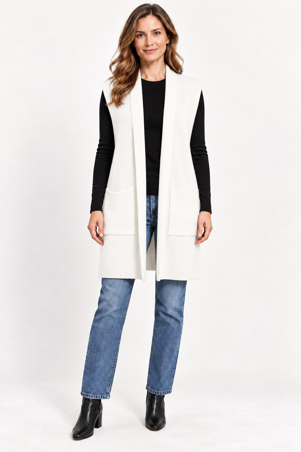 Gilet Lungo in Maglia