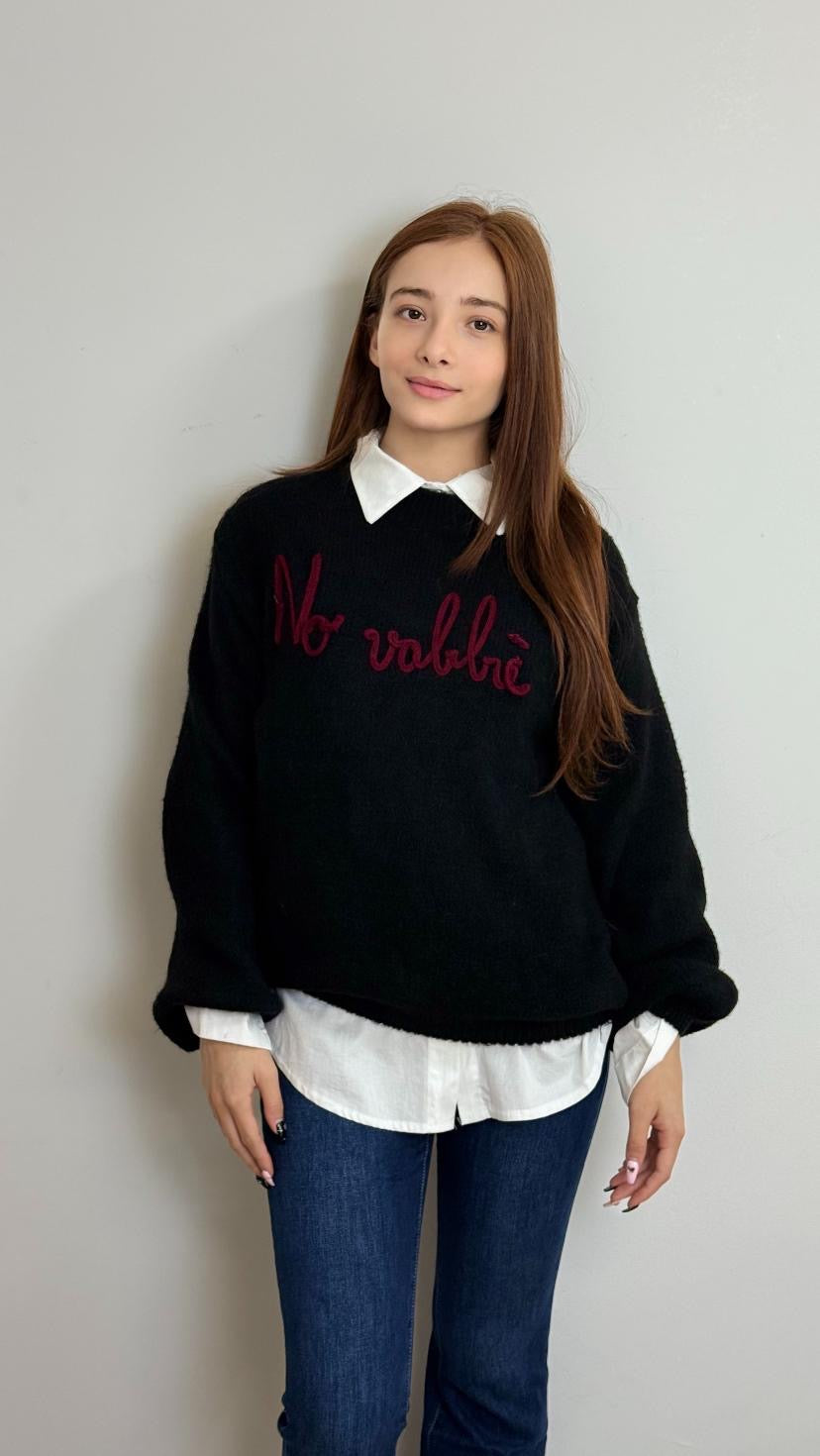 Maglione misto lana no vabbè
