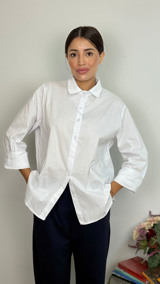 Camicia Bianca Cotone