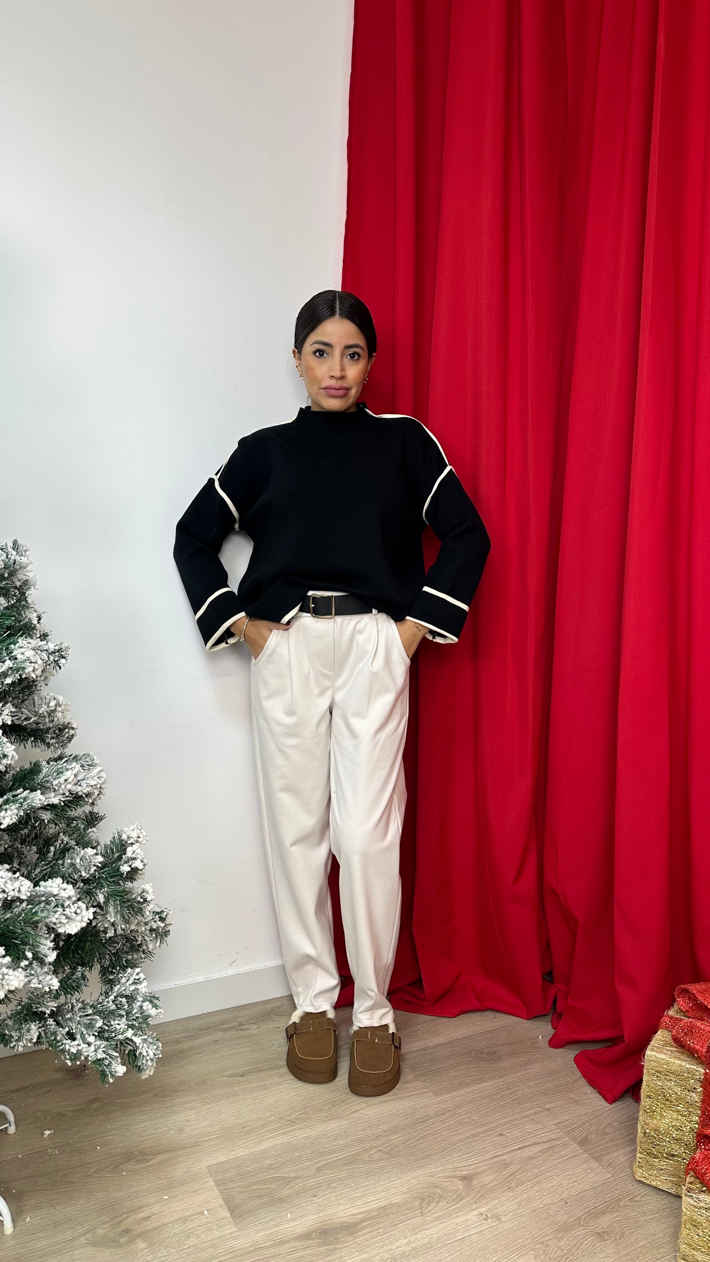 Pantalone a Sigaretta con le Pance