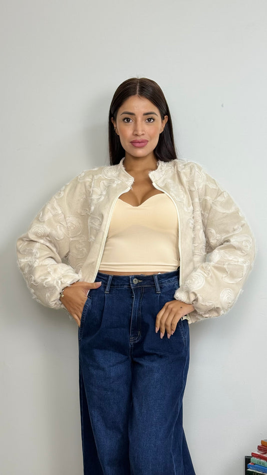 Bomber fiore rose