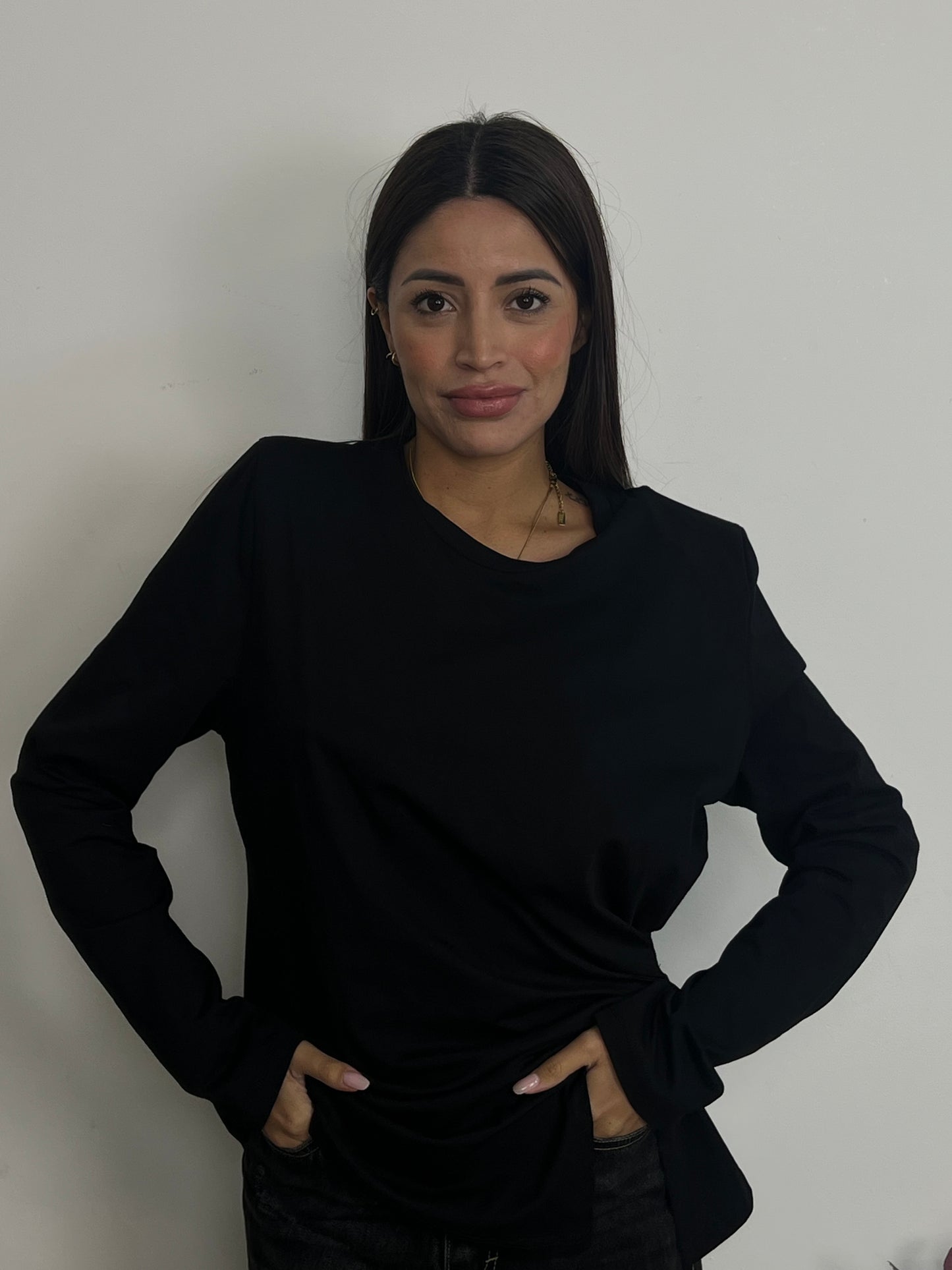 Maglia con Spalline con Lato Nodo Lumina