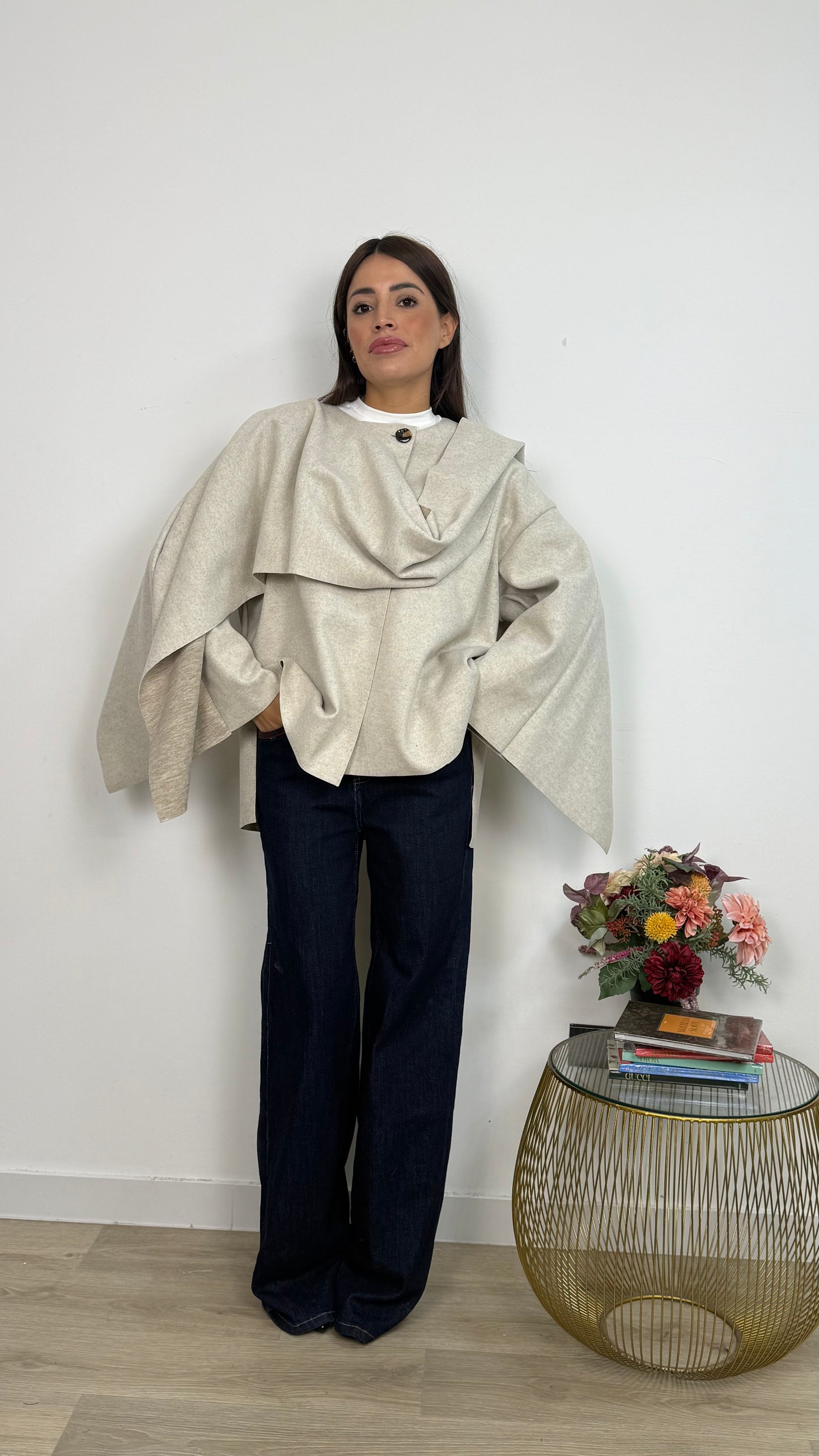 Giacca Mantello in Panno