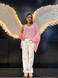 Jeans Palazzo Lungo White