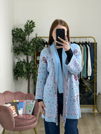Cardigan Jacquard Etnico