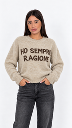 Maglione con Scritta