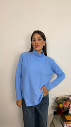 Maglione a Collo Mock