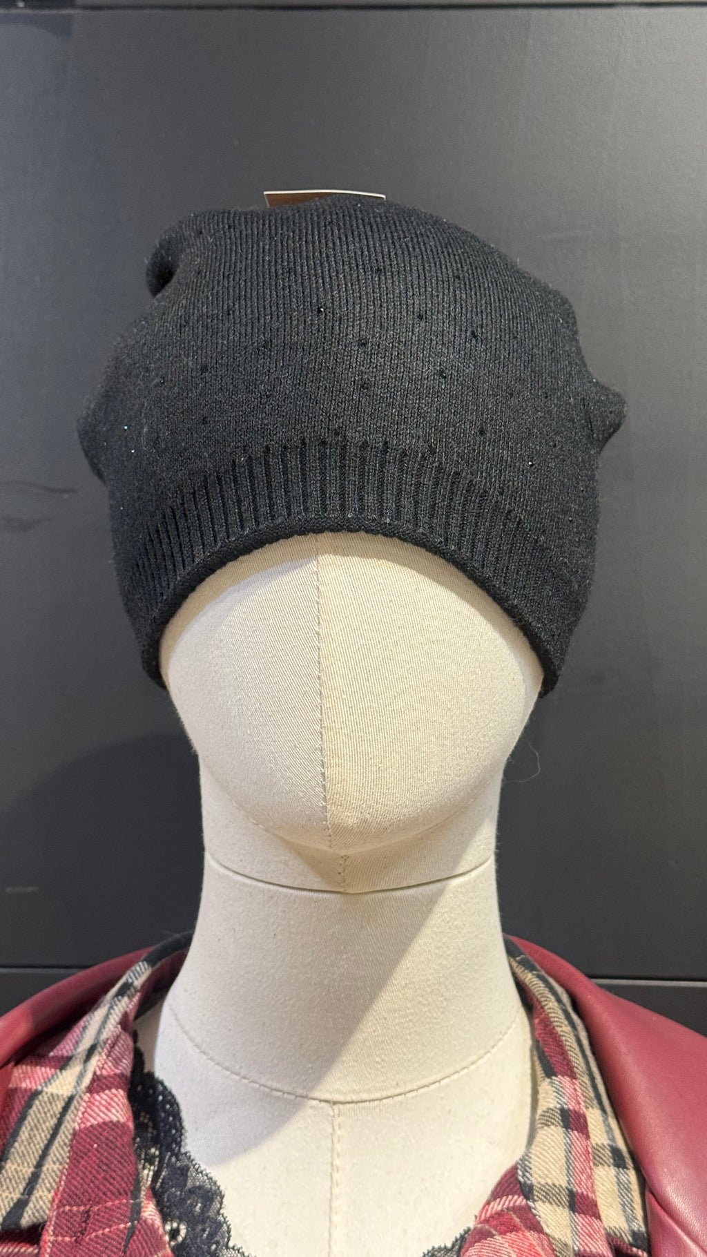 Cappello con Glitter Misto Cashmere