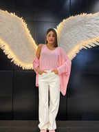 Jeans Palazzo Lungo White